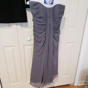Grey bridesmaid dress
